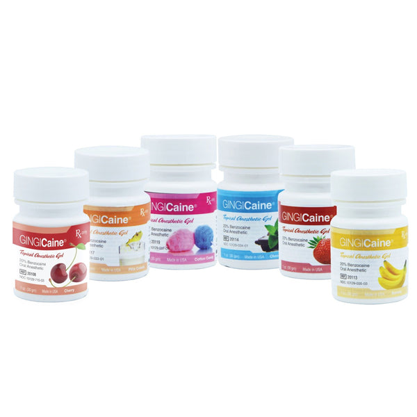 Gingi-Pak 20111 Gingicaine Topical Oral Gel Variety Pack 6/Pk 1 Oz Gingi-Pak 20111 Gingicaine Topical Oral Gel Variety Pack 6/Pk 1 Oz